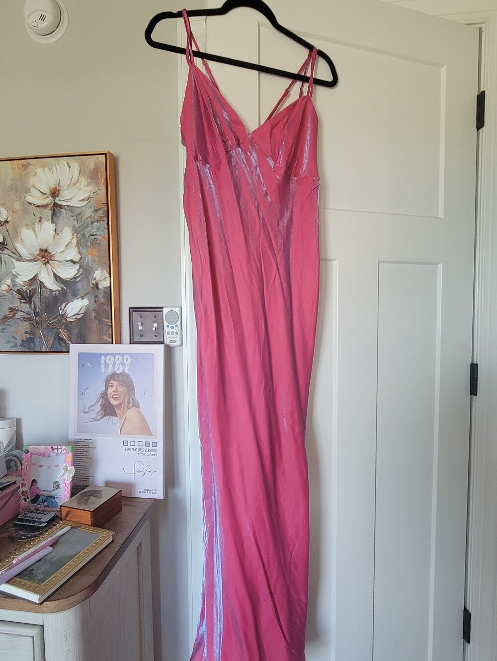 wild fable Pink Satin Slip Maxi Dress